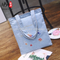 Forme a denim la lona ocasional la bolsa de asas